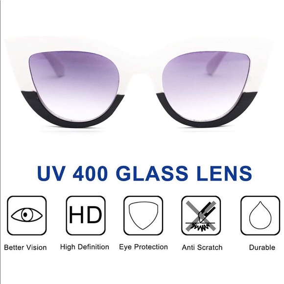 NWT Slay Retro Cat Eye Oversized Sunglasses - Picture 4 of 5